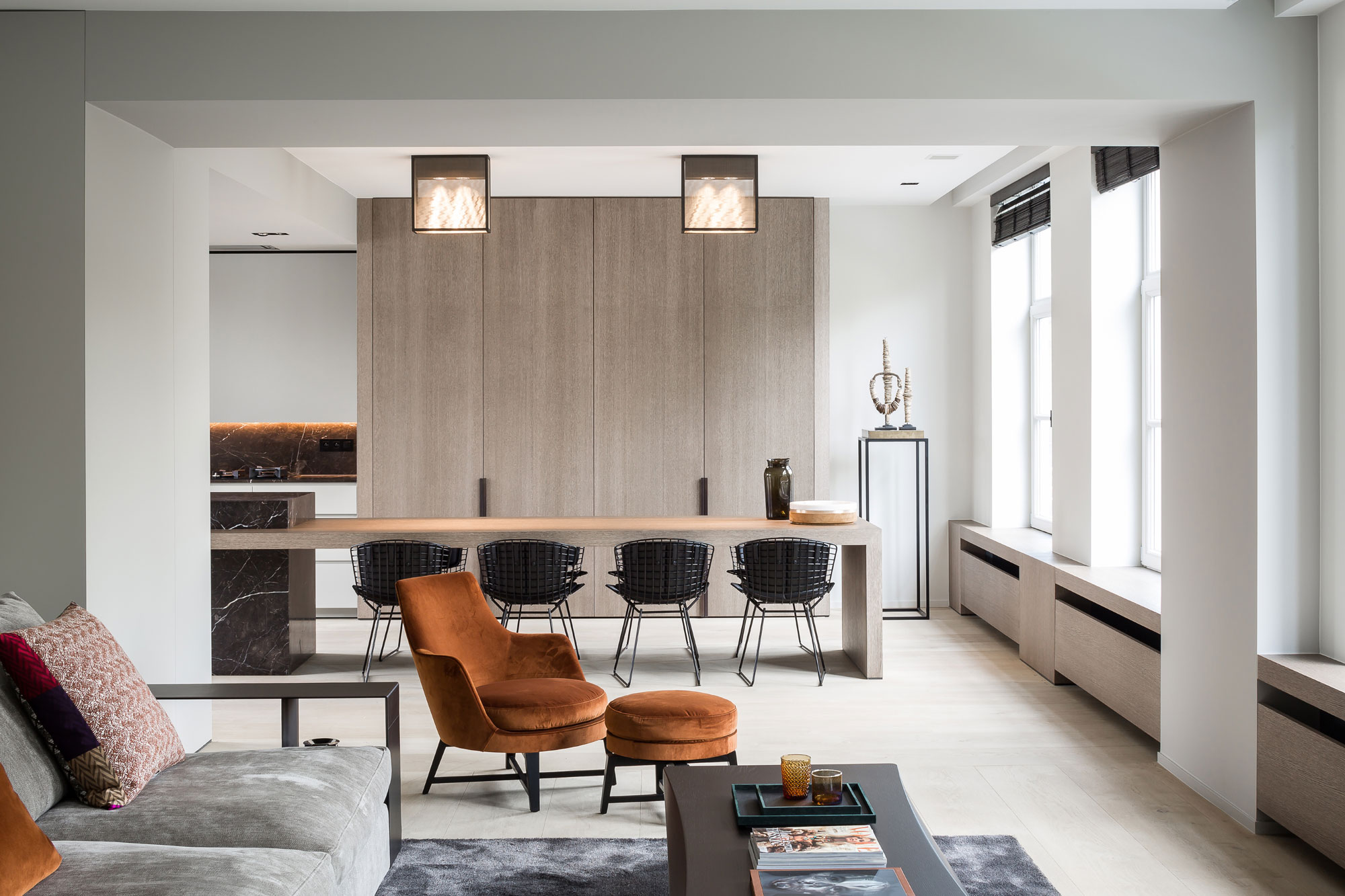 An Elegant Contemporary Home with Earthy and Masculine Interiors in Belgium by JUMA Architects (2)