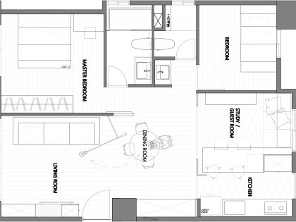 An Elegant Contemporary Home with a Simple and Fresh Interior in Taichung, Taiwan by Z-AXIS DESIGN (21)