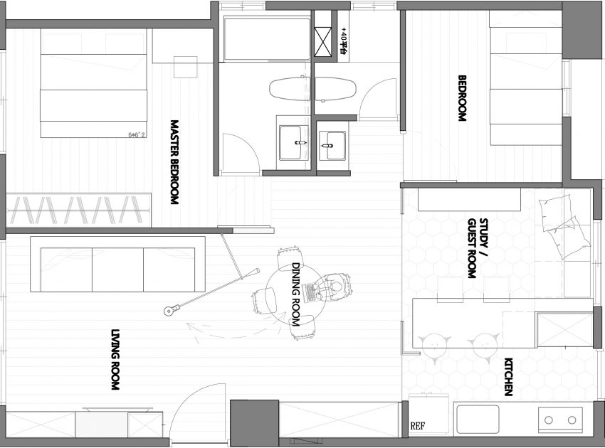 An Elegant Contemporary Home with a Simple and Fresh Interior in Taichung, Taiwan by Z-AXIS DESIGN (21)