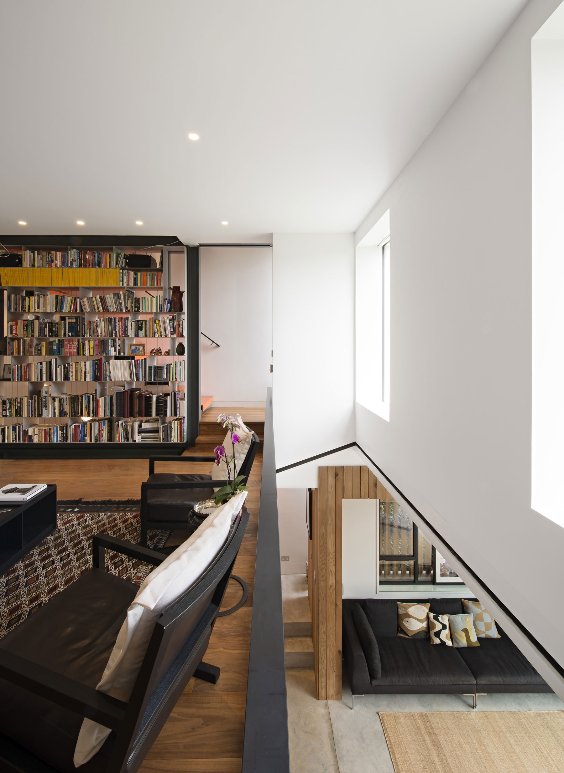 An Elegant Contemporary House for a Couple of Book Lovers in London, England by SHH Architects (12)