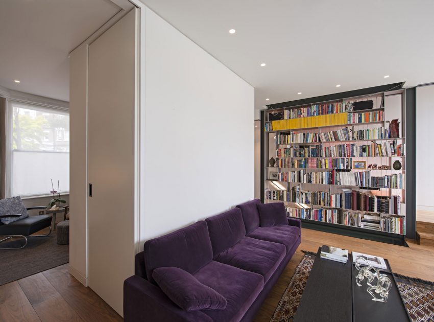 An Elegant Contemporary House for a Couple of Book Lovers in London, England by SHH Architects (9)