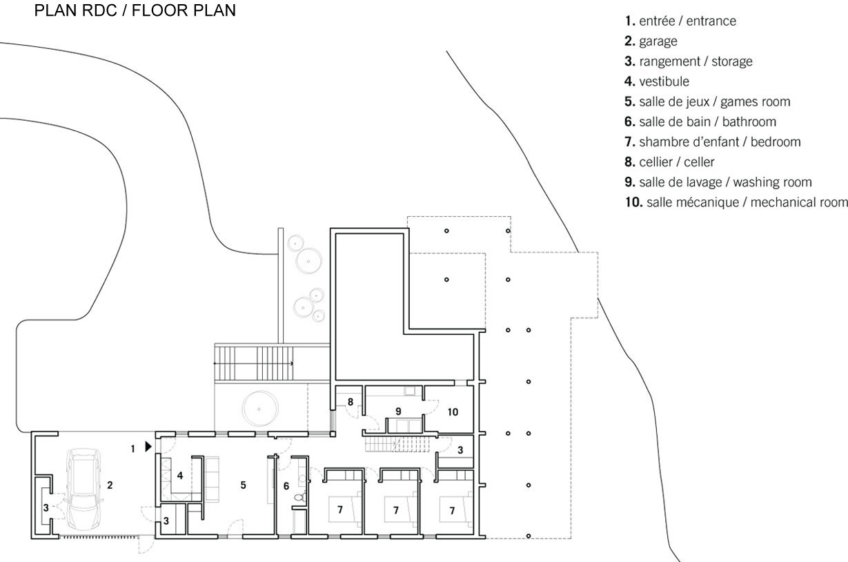 An Elegant L-Shaped House with Futuristic Interiors in Lac de la Cabane, Canada by naturehumaine (21)