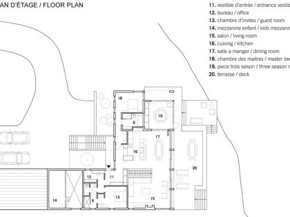 An Elegant L-Shaped House with Futuristic Interiors in Lac de la Cabane, Canada by naturehumaine (22)