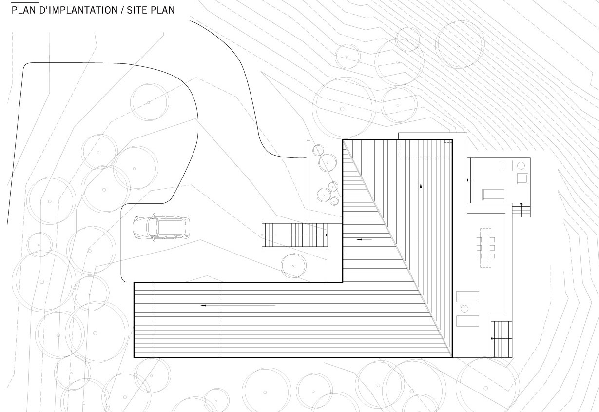 An Elegant L-Shaped House with Futuristic Interiors in Lac de la Cabane, Canada by naturehumaine (23)