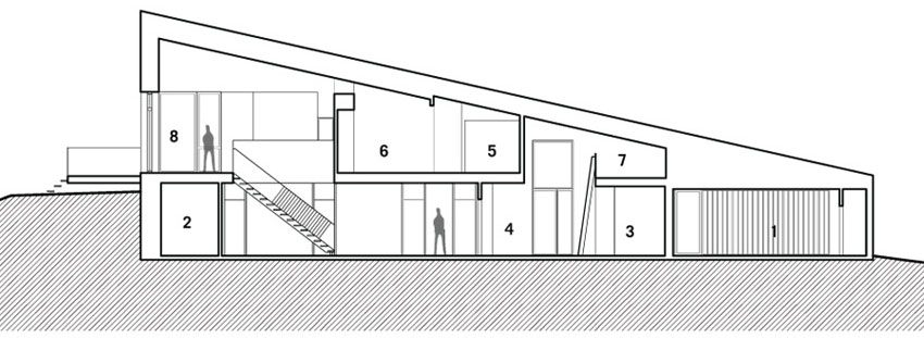 An Elegant L-Shaped House with Futuristic Interiors in Lac de la Cabane, Canada by naturehumaine (24)