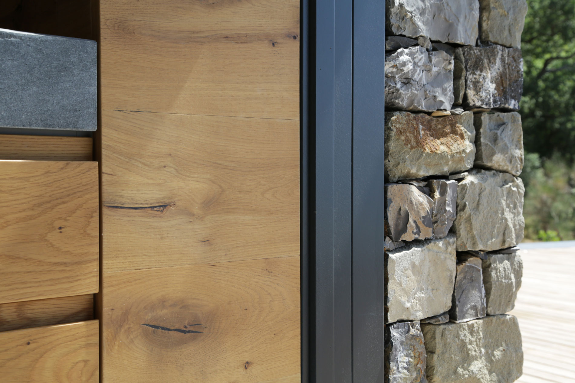 An Elegant Mediterranean Villa with Natural Stone Façade in Imperia, Italy by Giordano Hadamik Architects (15)