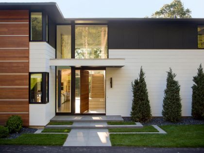 An Elegant Modern House with Contemporary and Transitional Vibes in Weston, Massachusetts by LDa Architecture & Interiors (2)