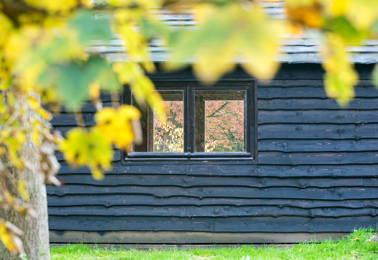 An Elegant Woodland Cabin with an All-Black Exterior in Belgium by De Rosee Sa Architects (10)