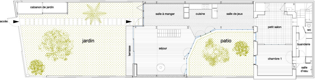 An Elegant and Beautiful House with Metal Walls and a Sloping Roof Terrace in Nantes by Mabire Reich Architects (33)