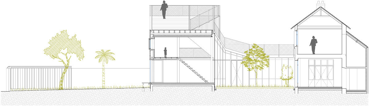 An Elegant and Beautiful House with Metal Walls and a Sloping Roof Terrace in Nantes by Mabire Reich Architects (36)