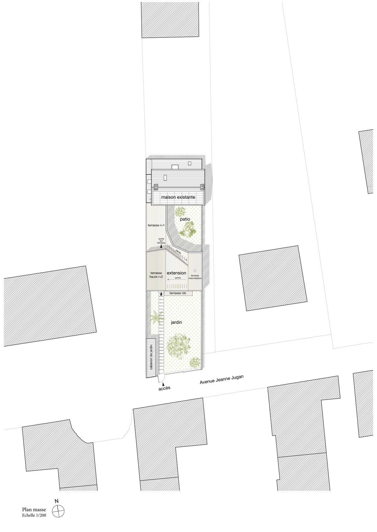 An Elegant and Beautiful House with Metal Walls and a Sloping Roof Terrace in Nantes by Mabire Reich Architects (39)