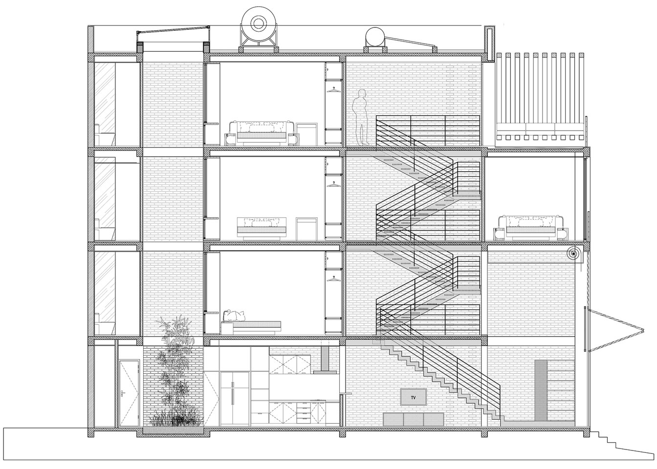 An Elegant and Light-Filled Modern Townhouse with a Folding-Up Shutter in Ho Chi Minh by MM++ architects (24)