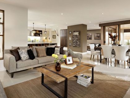 An Elegant and Luxurious Contemporary Home with Shabby Chic Interiors in Melbourne