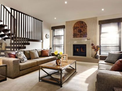 An Elegant and Luxurious Contemporary Home with Shabby Chic Interiors in Melbourne by Carlisle Homes (2)