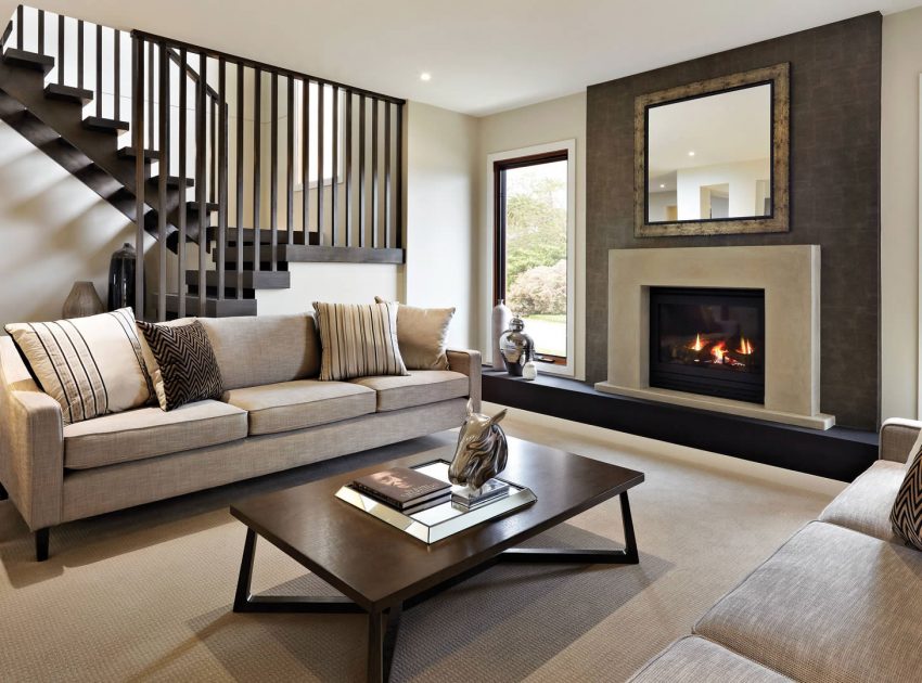 An Elegant and Luxurious Contemporary Home with Shabby Chic Interiors in Melbourne by Carlisle Homes (3)