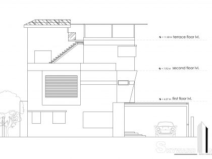 An Elegant and Modern Single Family Bungalow in Nanded, India by Skyward Inc (28)