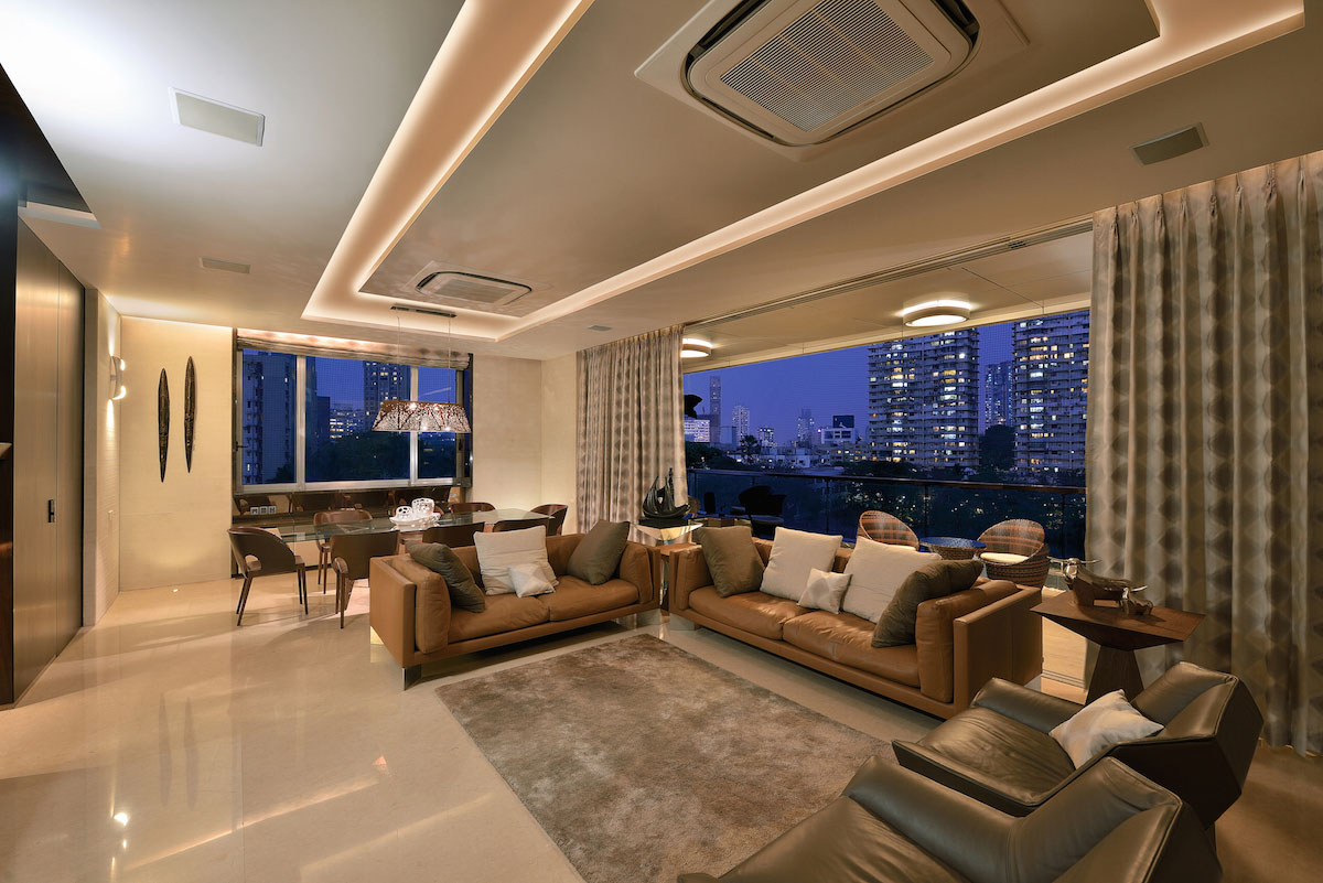 An Elegant and Monochromatic Contemporary Home in Shades of Brown on Mumbai by SPACE DYNAMIX (18)