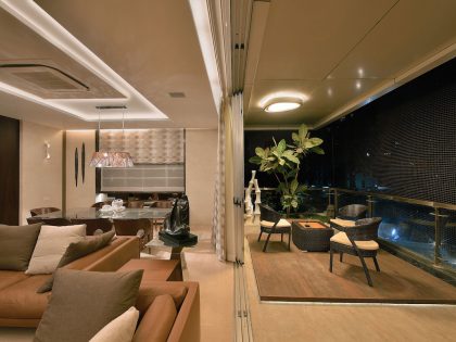 An Elegant and Monochromatic Contemporary Home in Shades of Brown on Mumbai by SPACE DYNAMIX (19)
