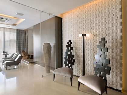 An Elegant and Monochromatic Contemporary Home in Shades of Brown on Mumbai by SPACE DYNAMIX (5)