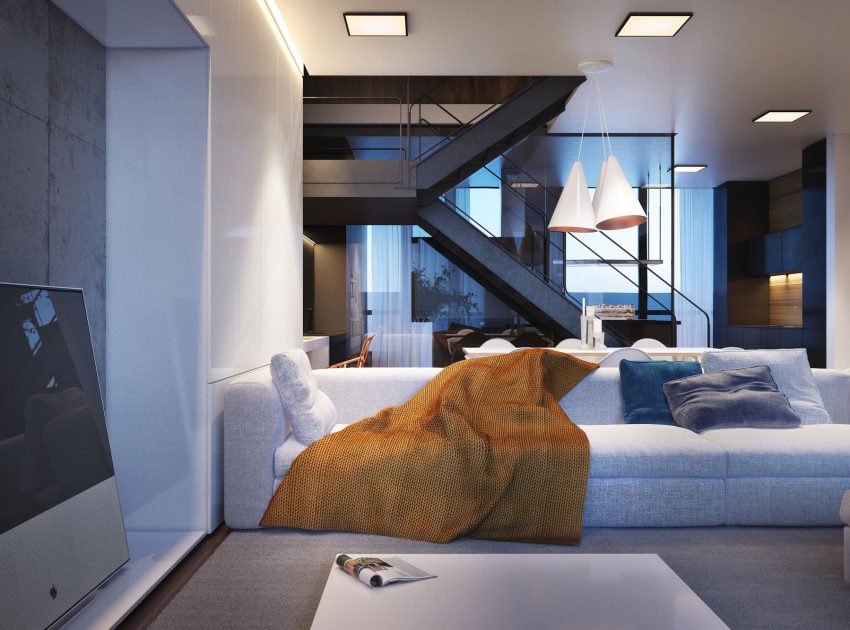 An Elegant and Stylish Modern Apartment for the Classy Homeowner in Kiev by Igor Sirotov Architect (3)