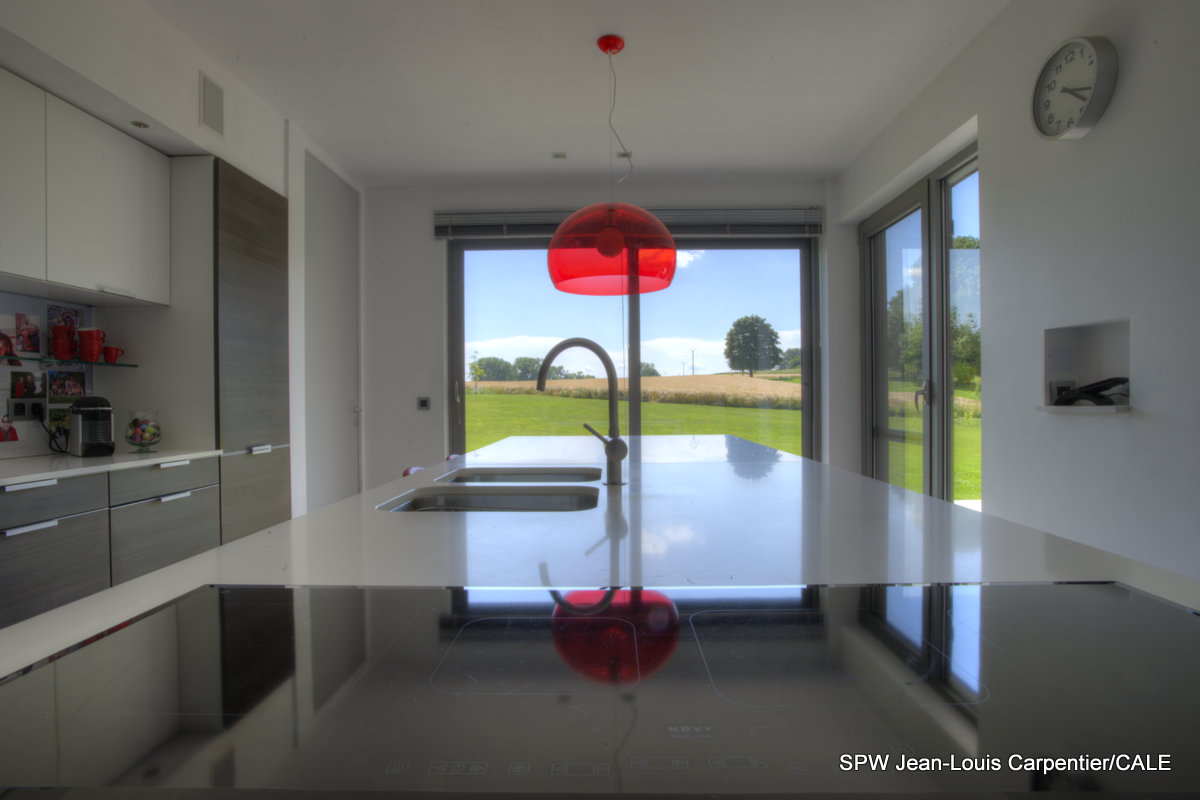 An Energy-Efficient Contemporary Home with Comfortable Interior Flow in Feluy, Belgium by Bureau 2G (7)