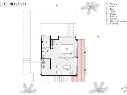 An Exquisite House with Modern Concrete Flat Roof and Wood Elements in Ko Samui, Thailand by NPDA Studio (15)