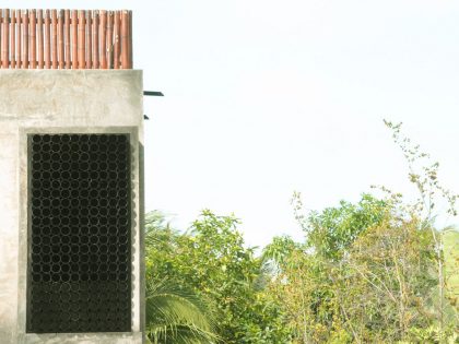 An Exquisite House with Modern Concrete Flat Roof and Wood Elements in Ko Samui, Thailand by NPDA Studio (3)