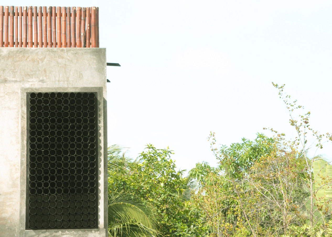 An Exquisite House with Modern Concrete Flat Roof and Wood Elements in Ko Samui, Thailand by NPDA Studio (3)