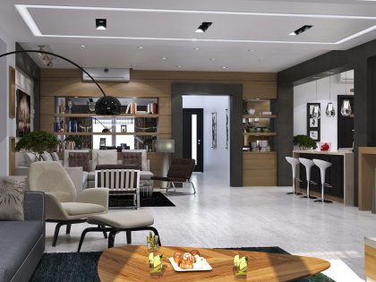 An Extraordinary Modern Villa with Warm and Exquisite Interiors in Dammam, Saudi Arabia