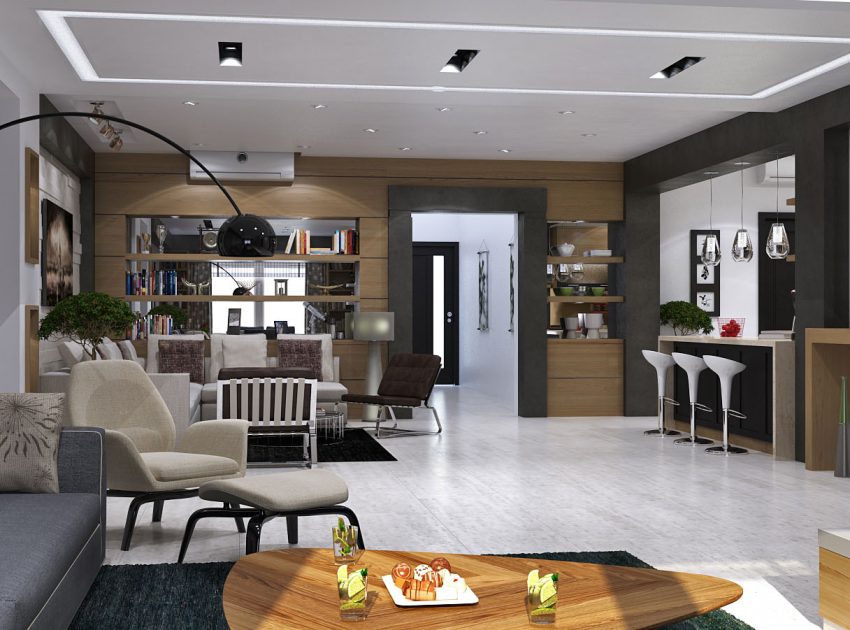 An Extraordinary Modern Villa with Warm and Exquisite Interiors in Dammam, Saudi Arabia by Mokhles Mohamed (1)