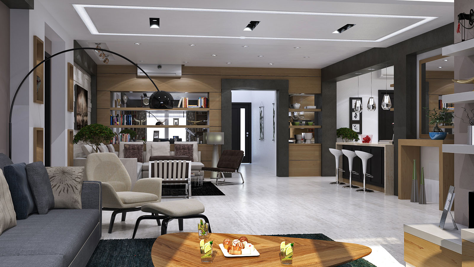 An Extraordinary Modern Villa with Warm and Exquisite Interiors in Dammam, Saudi Arabia by Mokhles Mohamed (1)