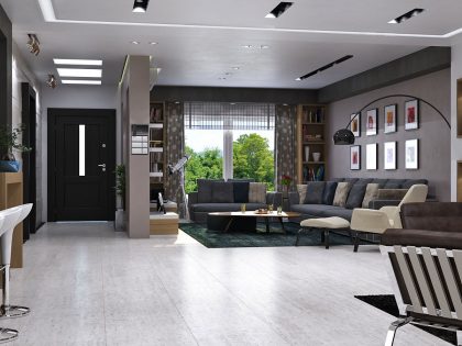 An Extraordinary Modern Villa with Warm and Exquisite Interiors in Dammam, Saudi Arabia by Mokhles Mohamed (2)