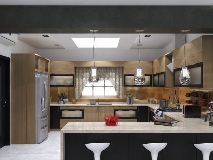 An Extraordinary Modern Villa with Warm and Exquisite Interiors in Dammam, Saudi Arabia by Mokhles Mohamed (6)