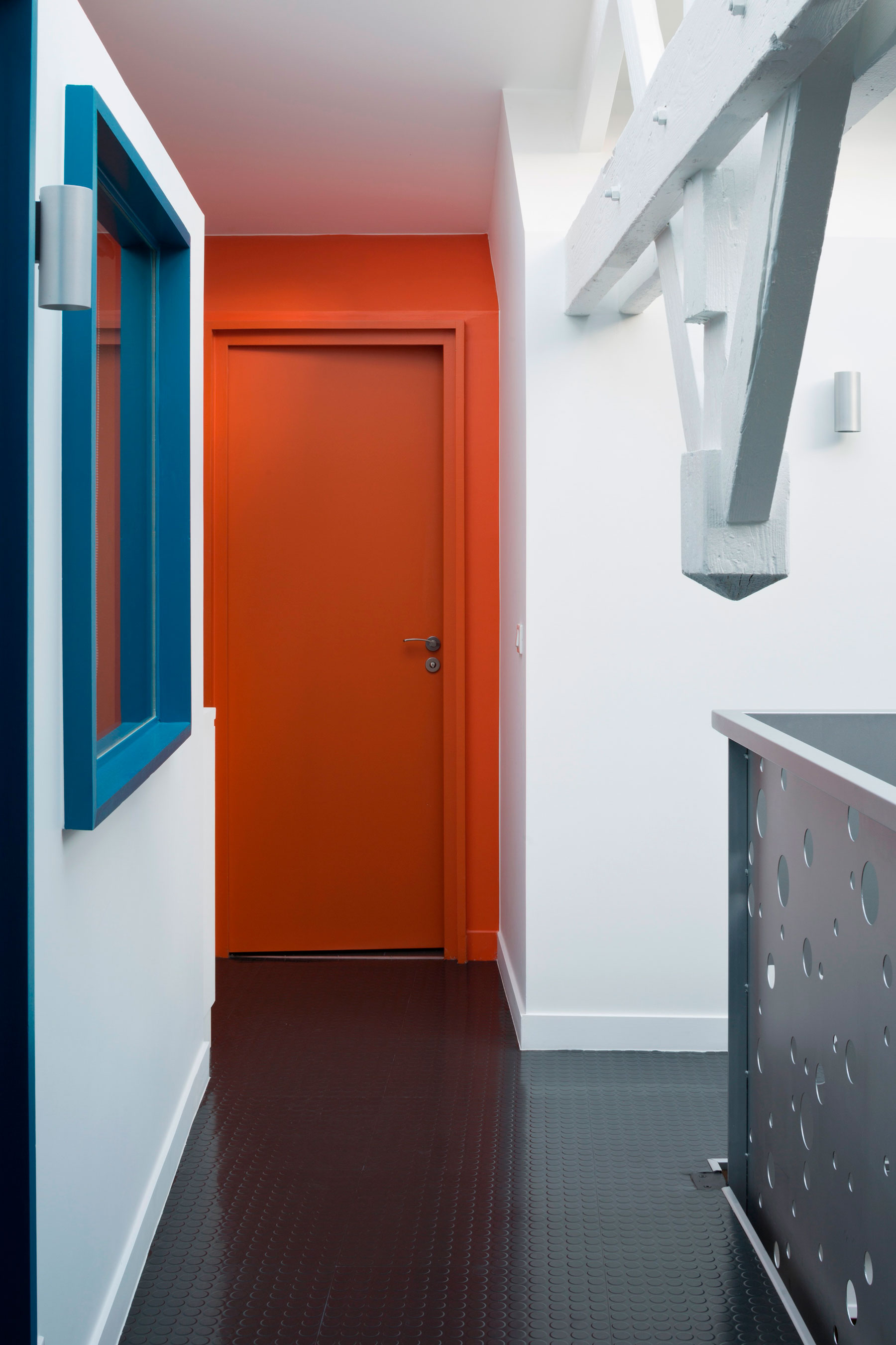 An Old Carpentry Turned into a Colorful Modern Loft with Character in Paris by Agnès et Agnès (11)