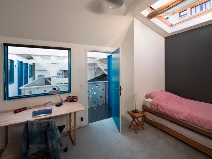 An Old Carpentry Turned into a Colorful Modern Loft with Character in Paris by Agnès et Agnès (14)