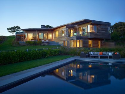 A Beautiful Contemporary Farmhouse with Luminous Interior in Massachusetts by Charles Rose Architects (23)