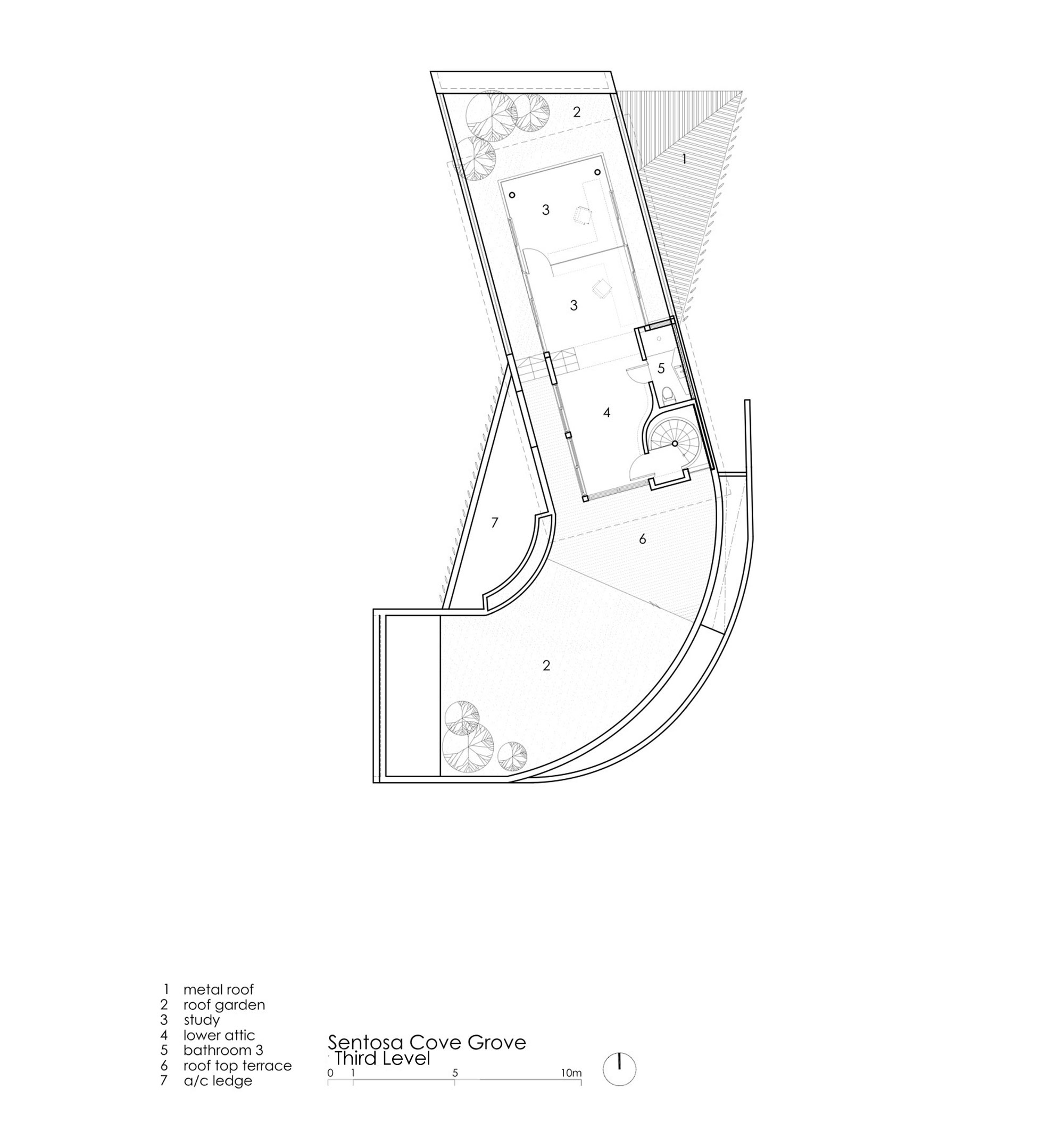 A Beautiful Contemporary Waterfront Home Inspired by the Boomerang Curve in Singapore by Aamer Architects (19)