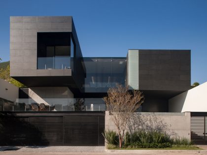 A Beautiful Modern Home with Cantilevered Volume and Floor-to-Ceiling Glass Walls in Garza Garcia by GLR Arquitectos (1)