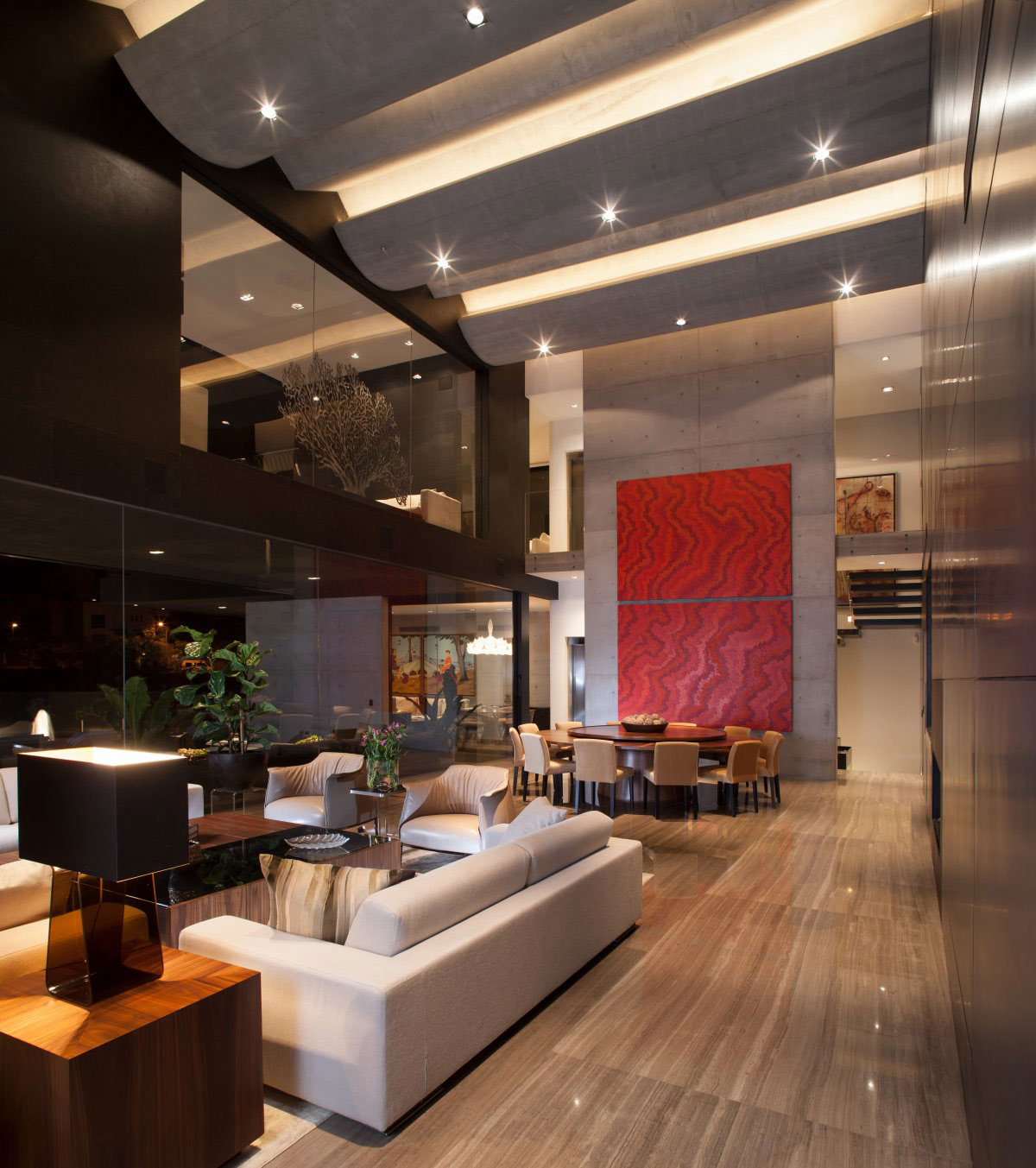 A Beautiful Modern Home with Cantilevered Volume and Floor-to-Ceiling Glass Walls in Garza Garcia by GLR Arquitectos (11)