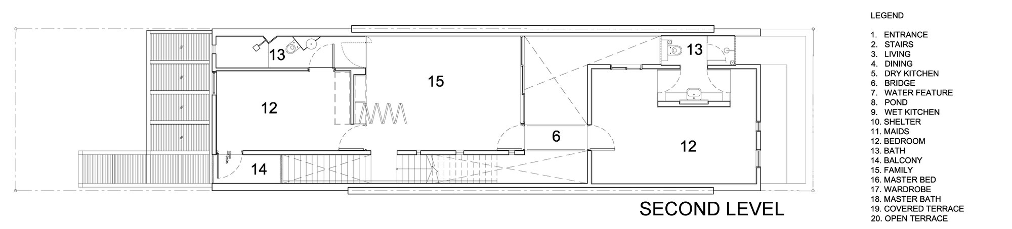 A Beautiful Modern House Made of Concrete Boxes and Timber Elements in Singapore by Hyla Architects (34)