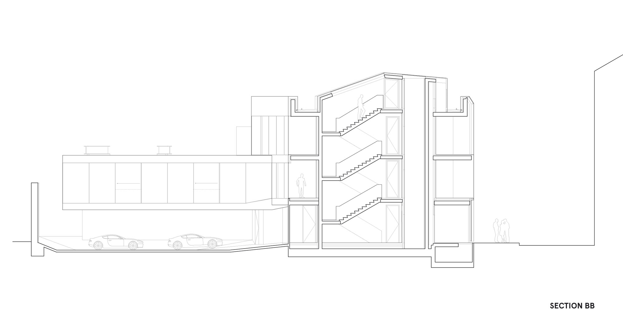 A Beautiful Modern House for a Vintage Car Collector in Maastricht, The Netherlands by Wiel Arets Architects (23)