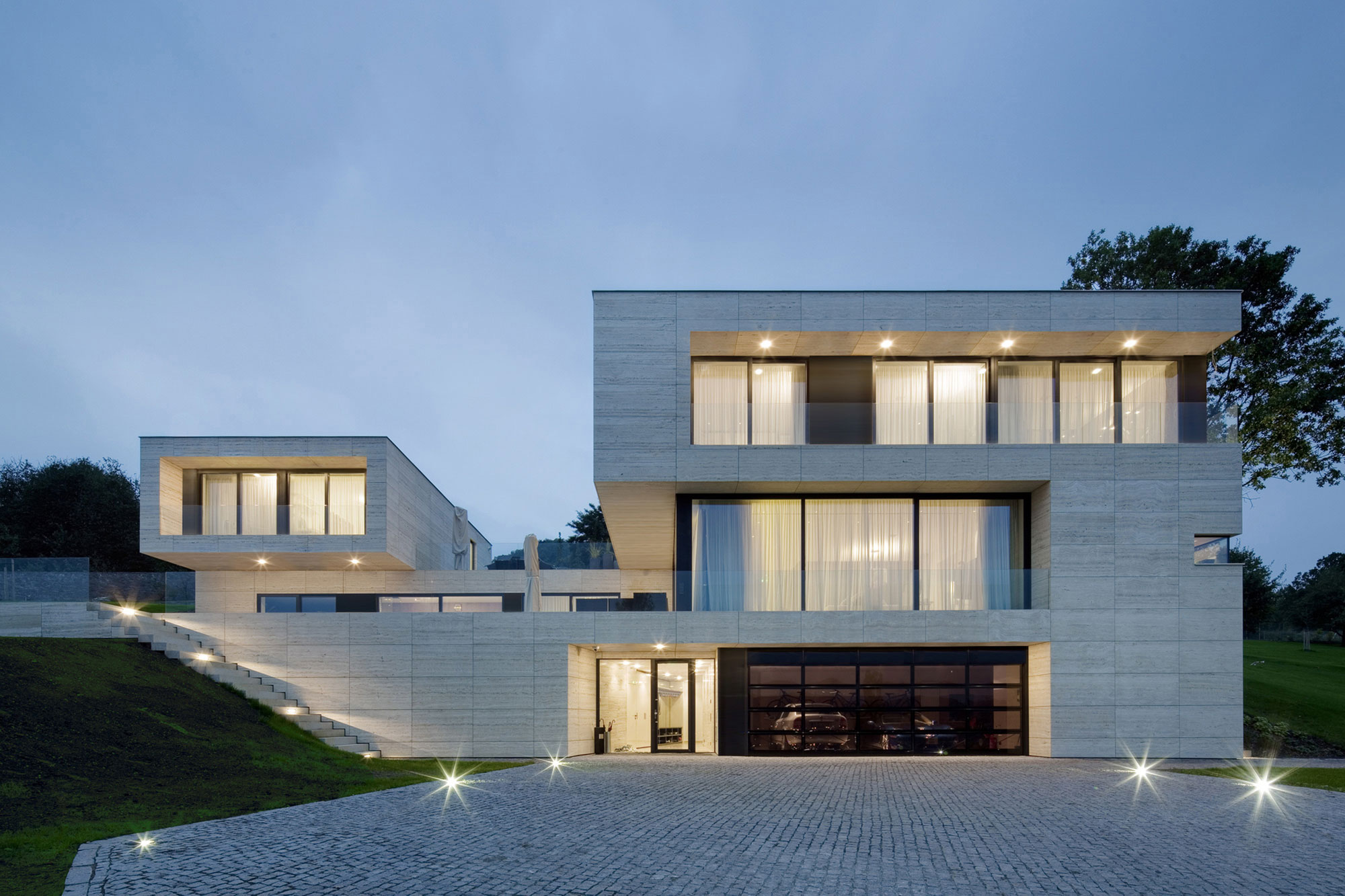 A Beautiful Modern House with Geometric White Exteriors in Děčín, Czech Republic by Studio Pha (13)