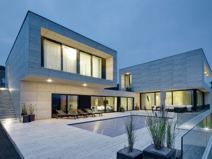 A Beautiful Modern House with Geometric White Exteriors in Děčín, Czech Republic by Studio Pha (14)