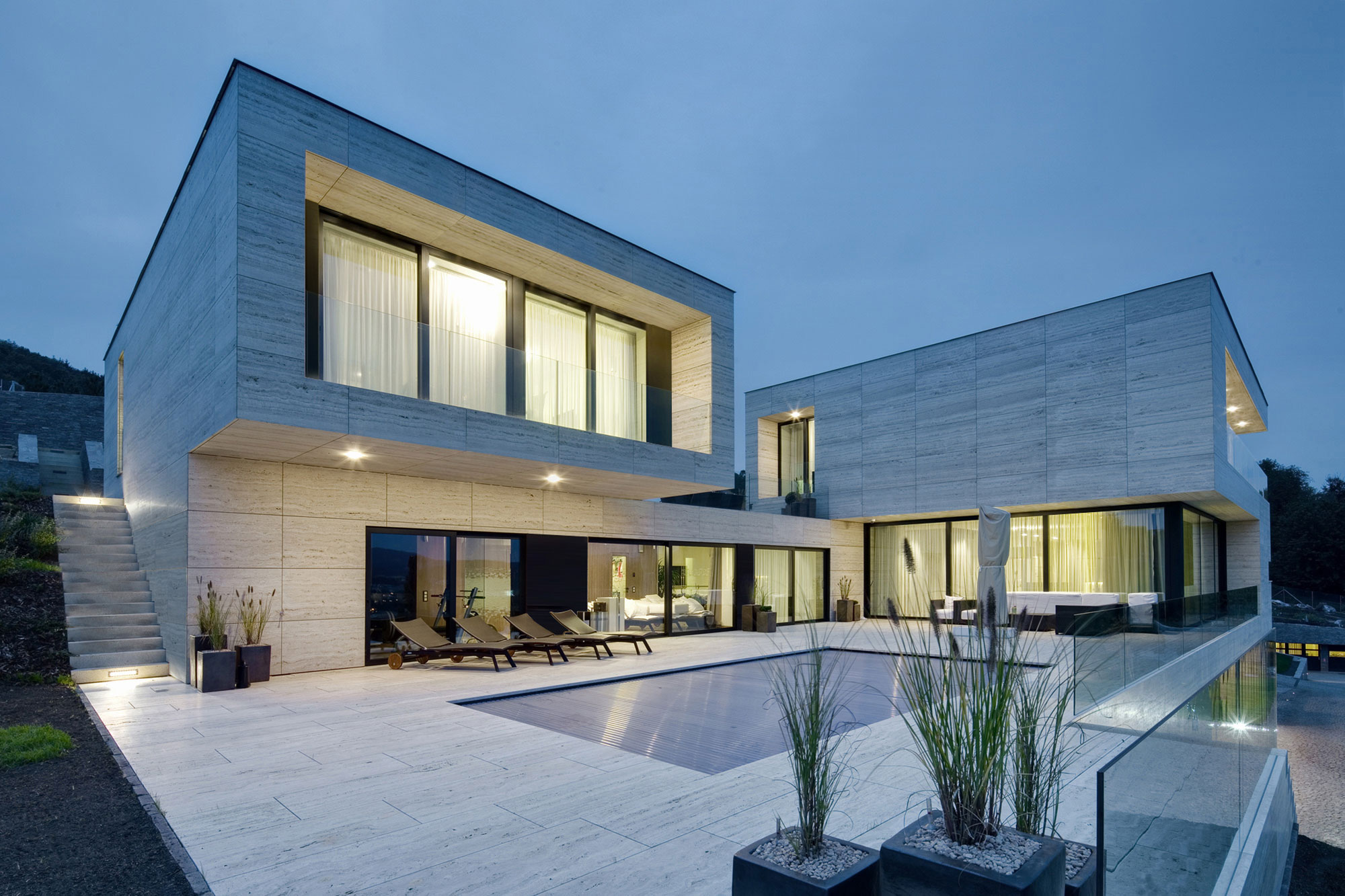 A Beautiful Modern House with Geometric White Exteriors in Děčín, Czech Republic by Studio Pha (14)