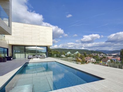 A Beautiful Modern House with Geometric White Exteriors in Děčín, Czech Republic by Studio Pha (3)