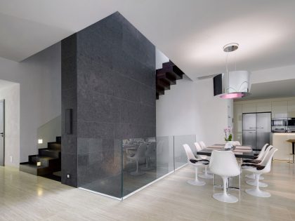 A Beautiful Modern House with Geometric White Exteriors in Děčín, Czech Republic by Studio Pha (6)