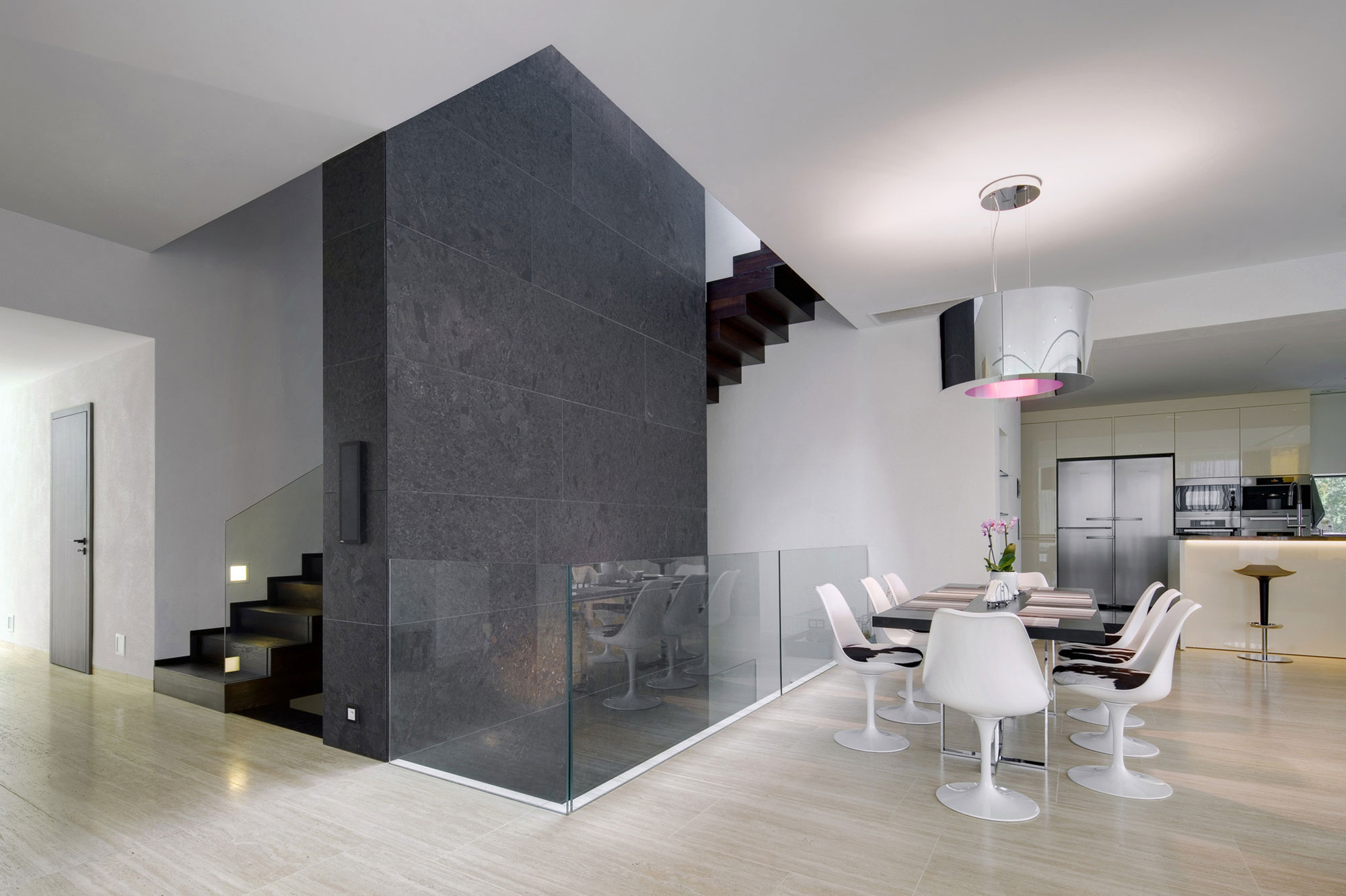 A Beautiful Modern House with Geometric White Exteriors in Děčín, Czech Republic by Studio Pha (6)