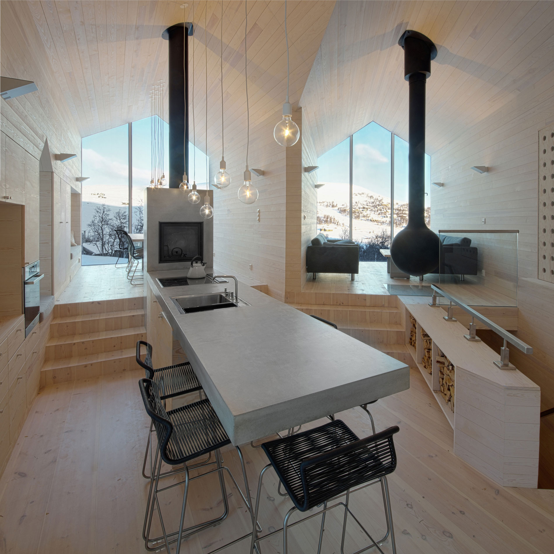 A Beautiful Mountain Home with Unique Character in Buskerud, Norway by Reiulf Ramstad Arkitekter (18)