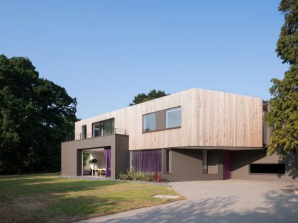 A Beautiful Multi-Faceted Modern Home for a Family of Three Generations in Surrey, England by SOUP Architects (1)