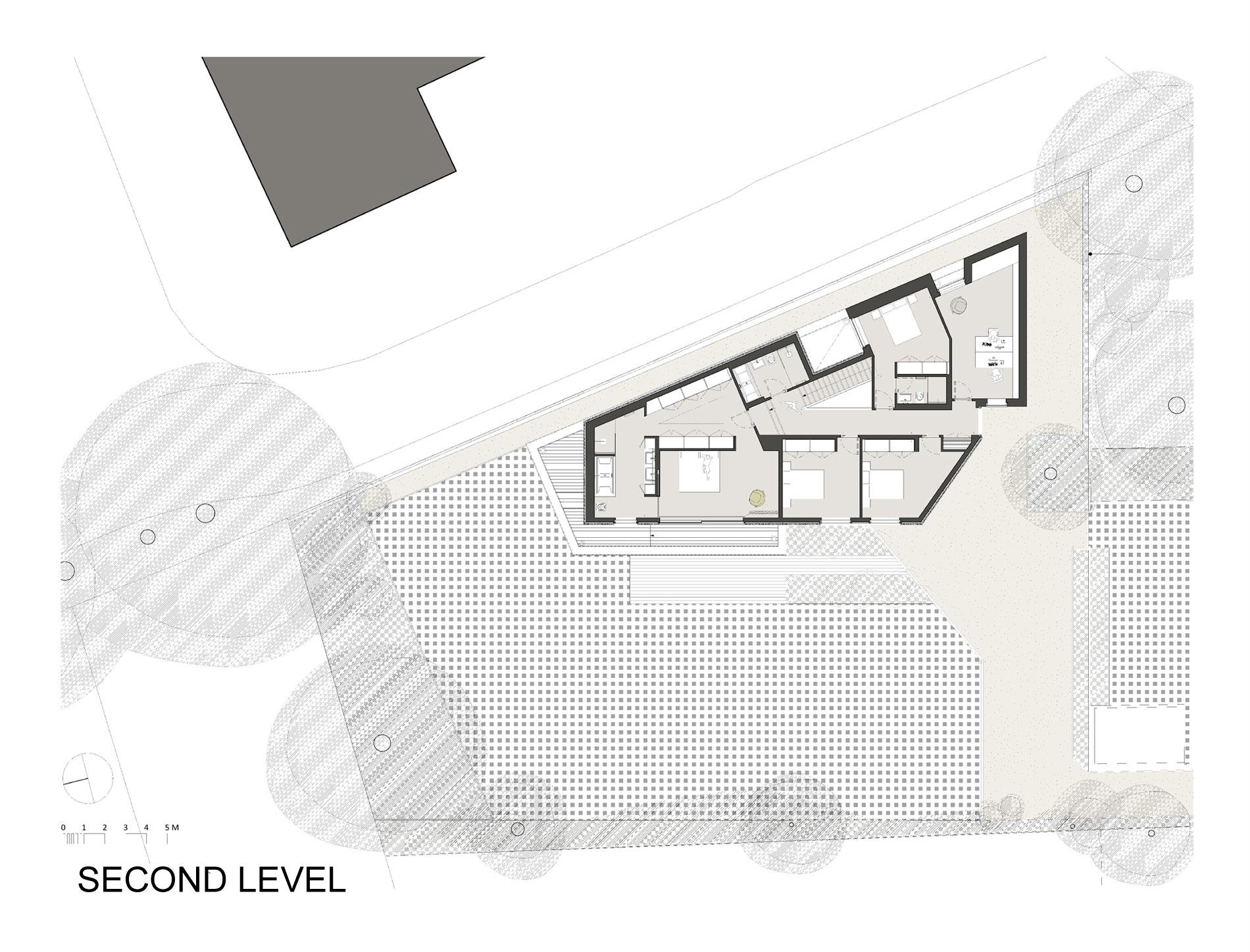 A Beautiful Multi-Faceted Modern Home for a Family of Three Generations in Surrey, England by SOUP Architects (22)